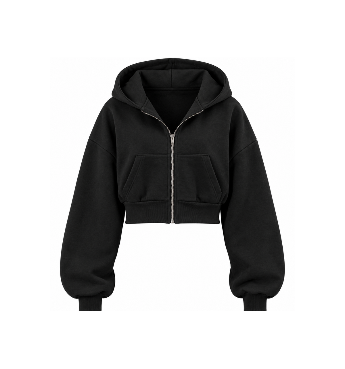 Crop top Zip-Up Hoodie