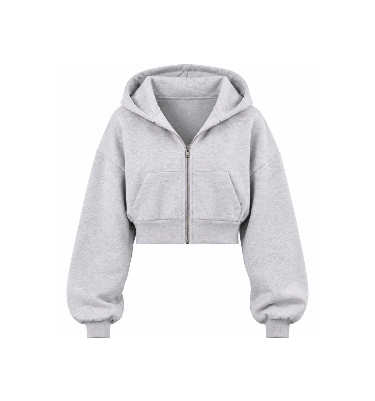 Crop top Zip-Up Hoodie