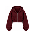 Crop top Zip-Up Hoodie