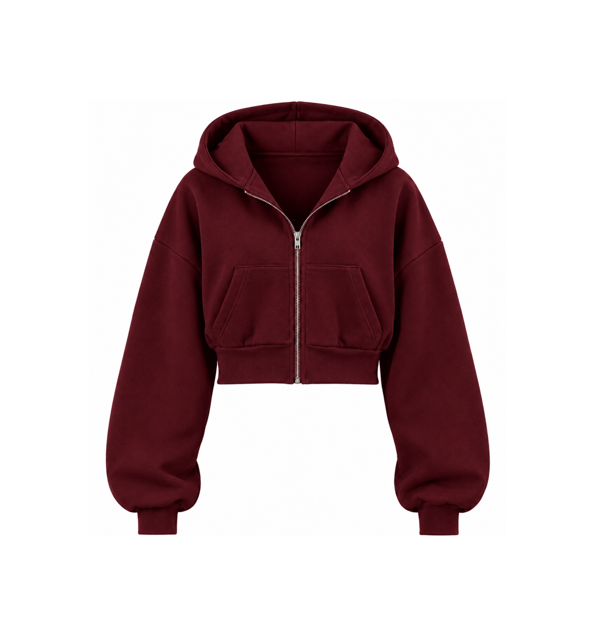 Crop top Zip-Up Hoodie