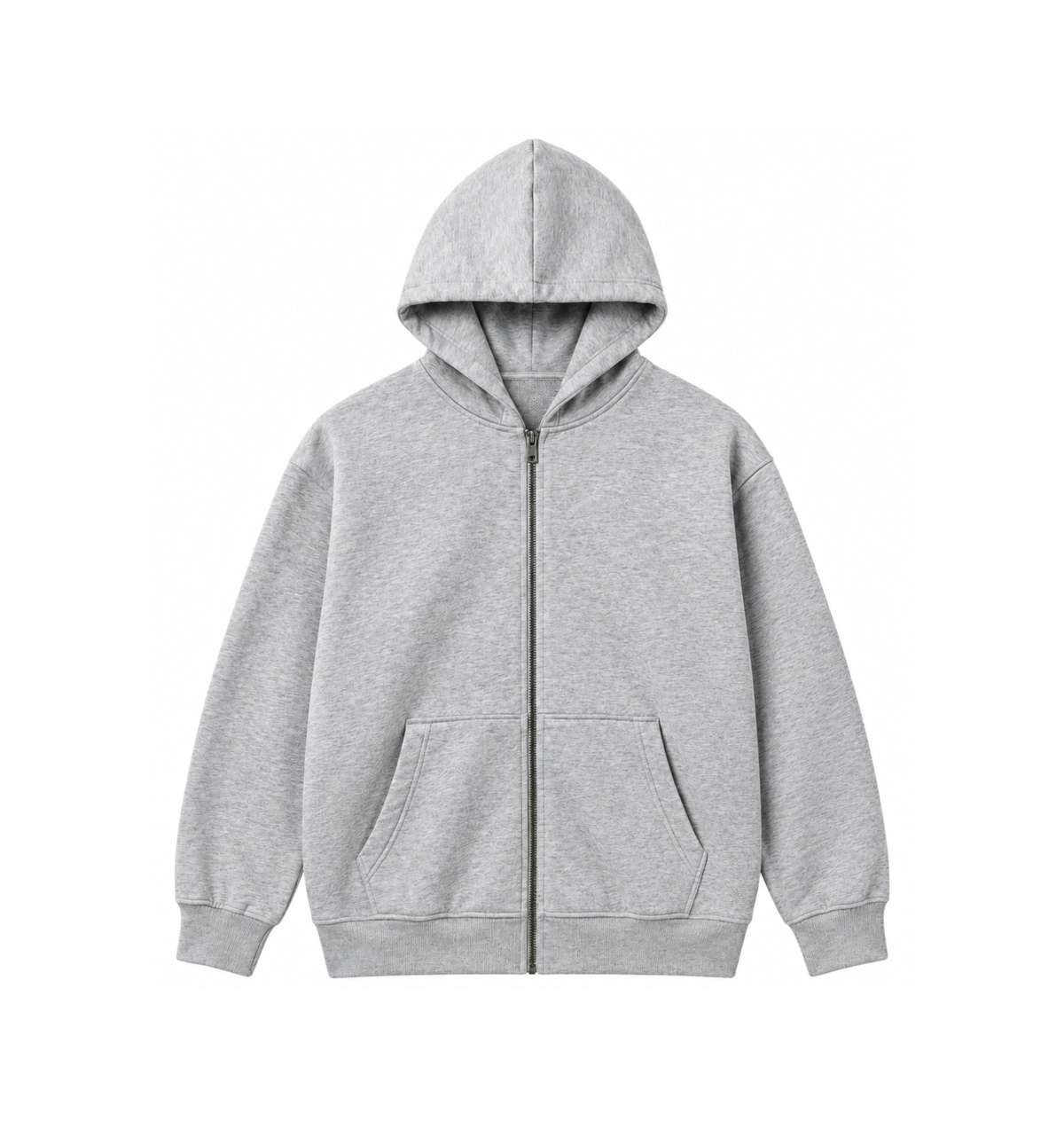 Oversized Full-Zip hoodie Gray